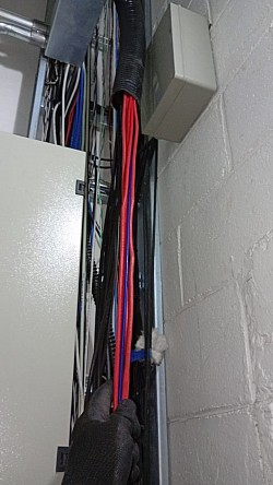 Passagem de Cabeamento em Shaft