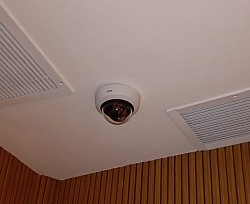 Instalação de câmera IP em forro de gesso